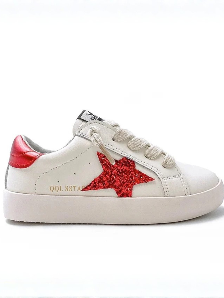 Twinkle Toes Red Star Sneakers By Liv and Mia Mia Belle Girls