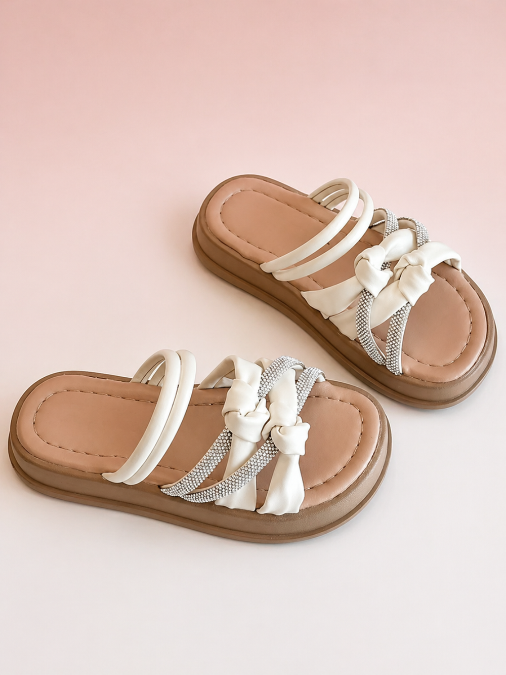 comfortable girls sandals strappy slip on summer footwear