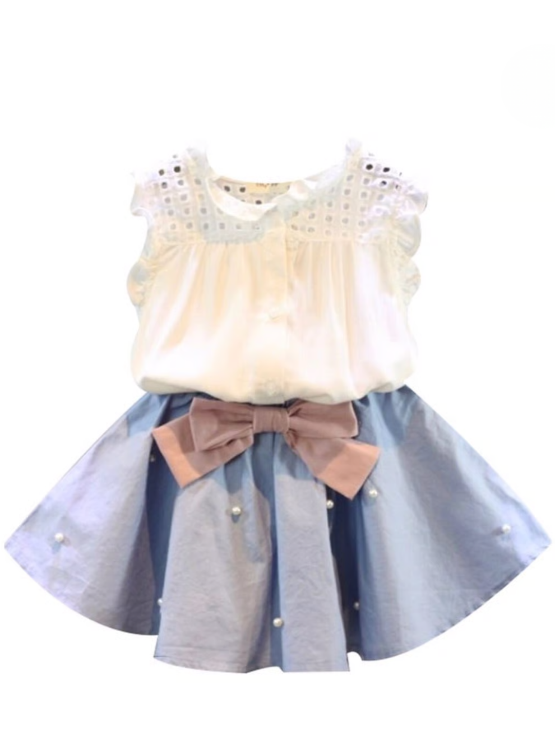 Brilliant Days Pearl Pleated Skirt Set Mia Belle Girls