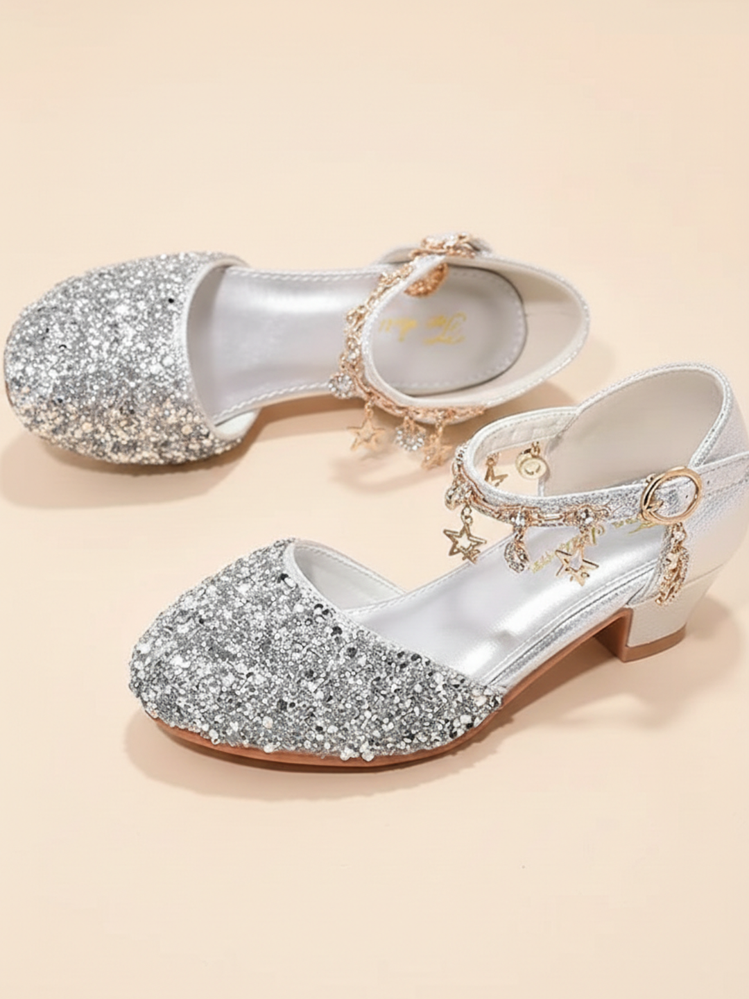 Charmed Steps Sequin Ankle Strap Shoes By Liv and Mia Mia Belle Girls