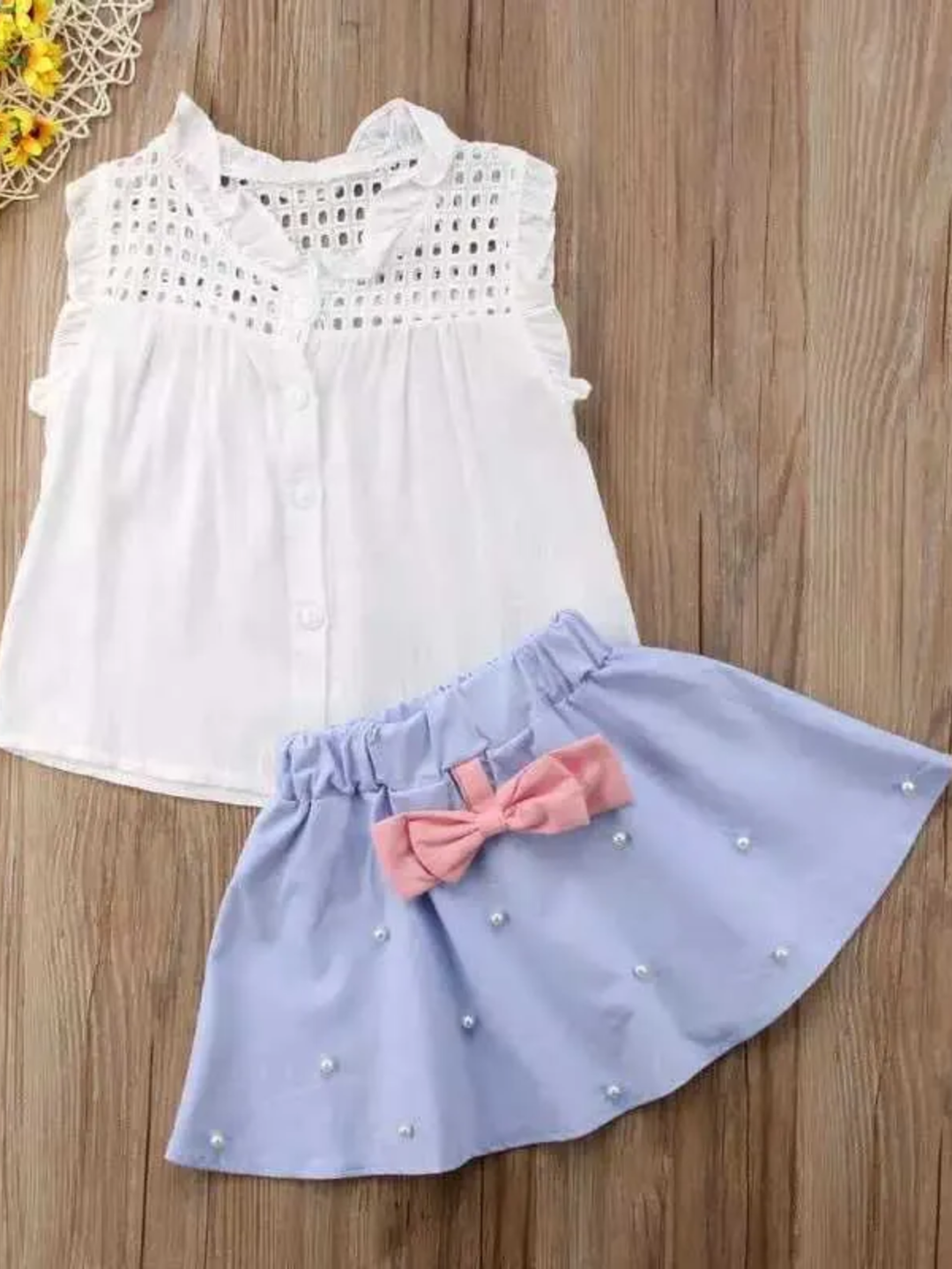 Brilliant Days Pearl Pleated Skirt Set Mia Belle Girls