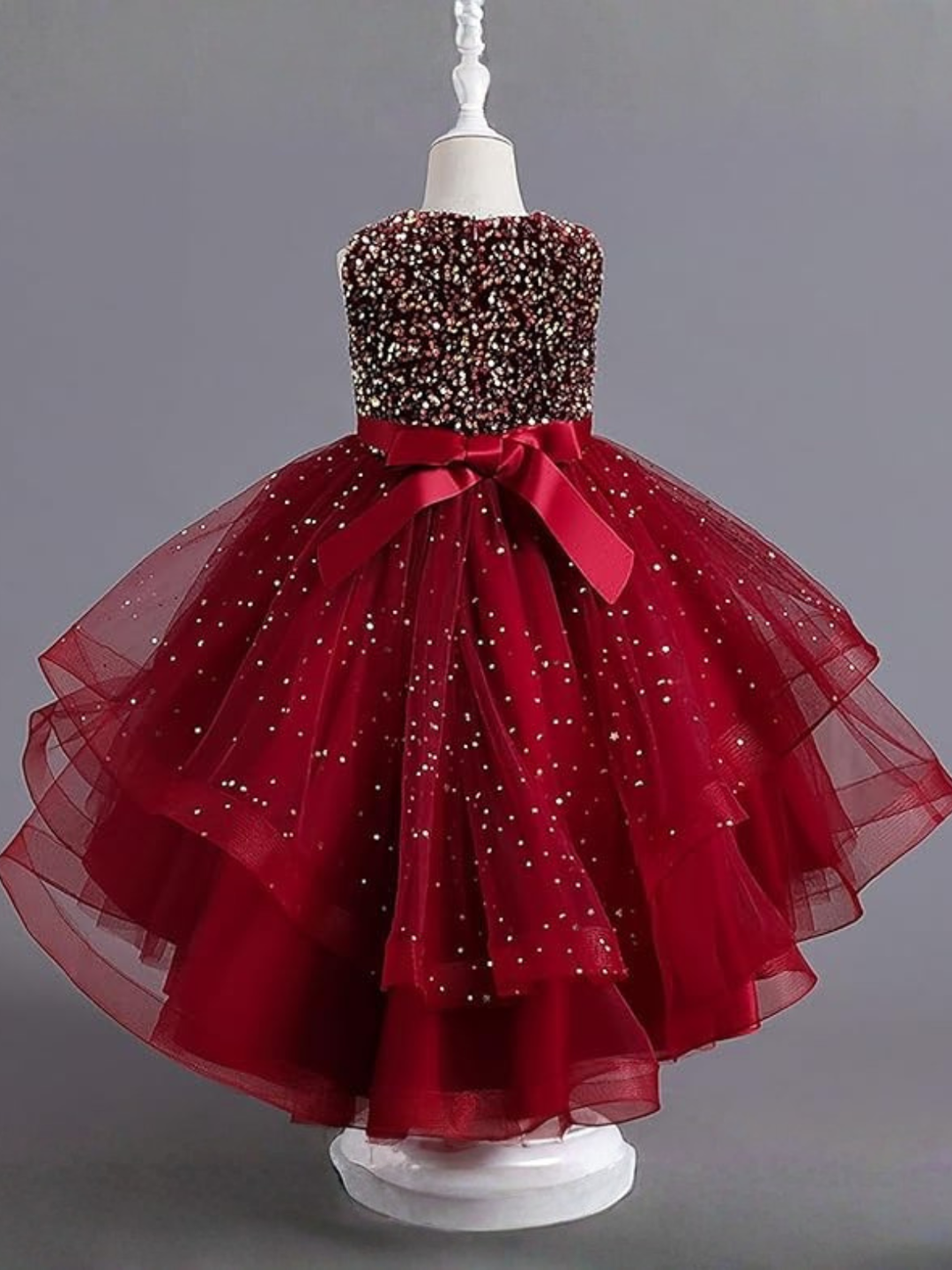 Look At Me Sparkle Sequin Belted Dress Mia Belle Girls