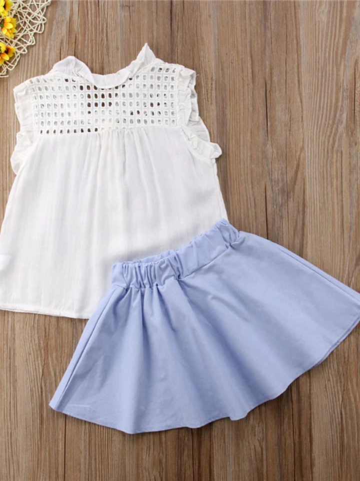 Brilliant Days Pearl Pleated Skirt Set Mia Belle Girls