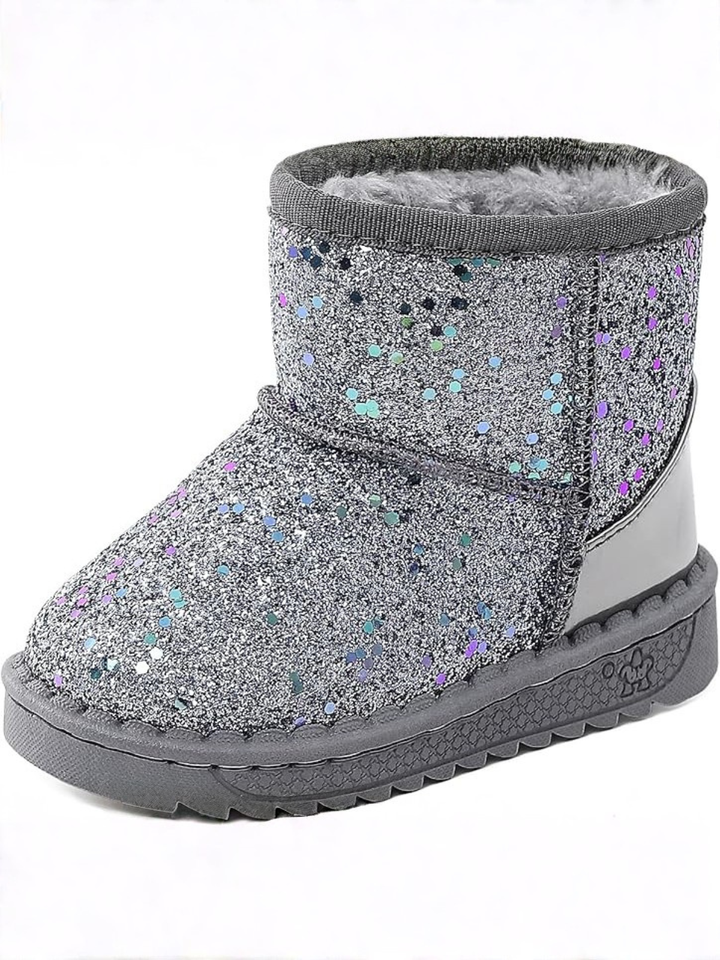 Silver Frost & Shine Glitter Boots
