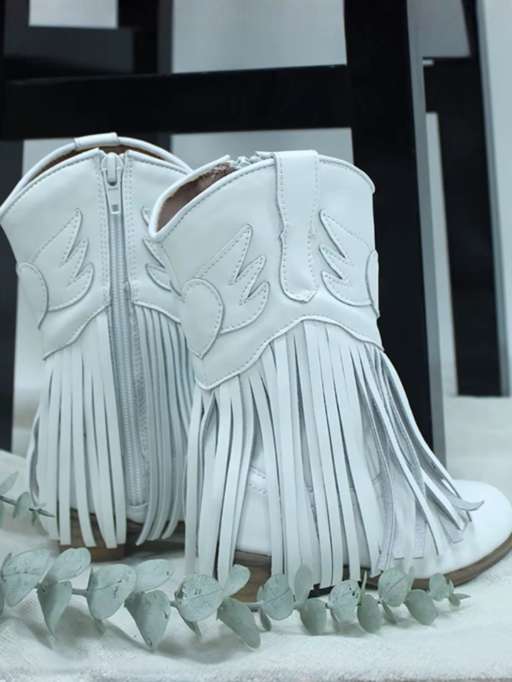 Wild West Charm Fringe Cowboy Boots By Liv and Mia Mia Belle Girls