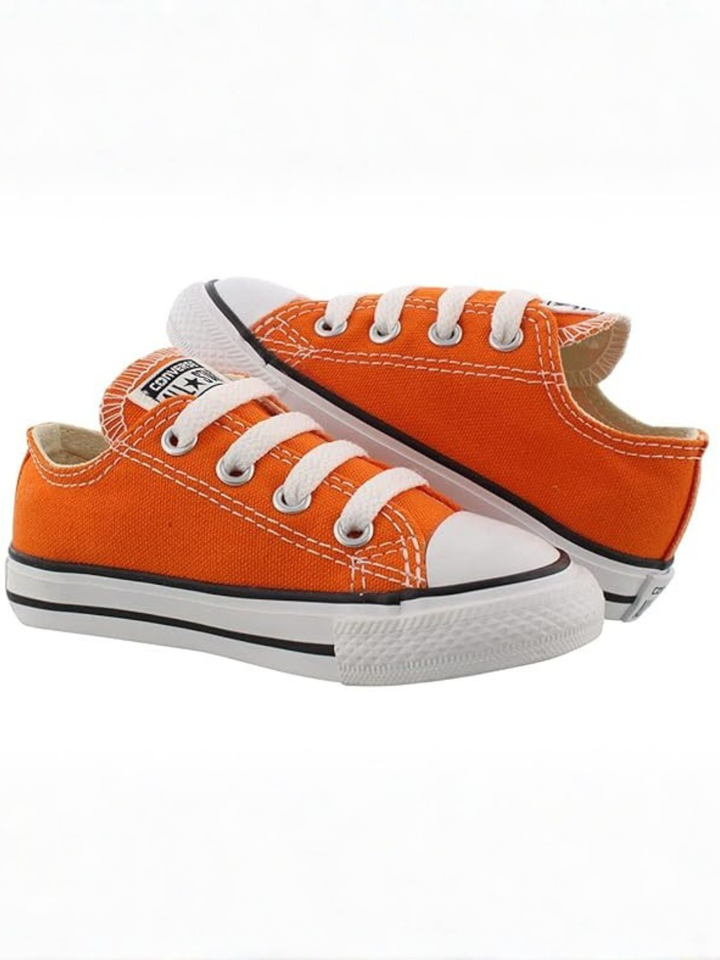 Cool In Orange Low Top Sneakers By Liv and Mia Mia Belle Girls