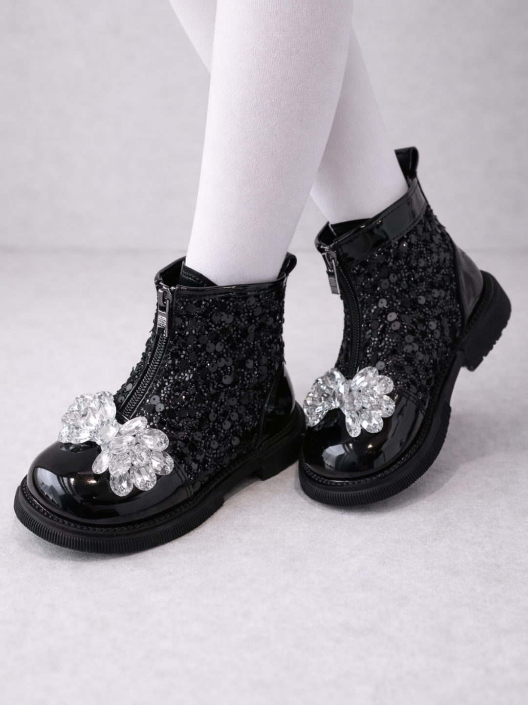 Sparkle Luxe Sparkle Bow Boots Mia Belle Girls
