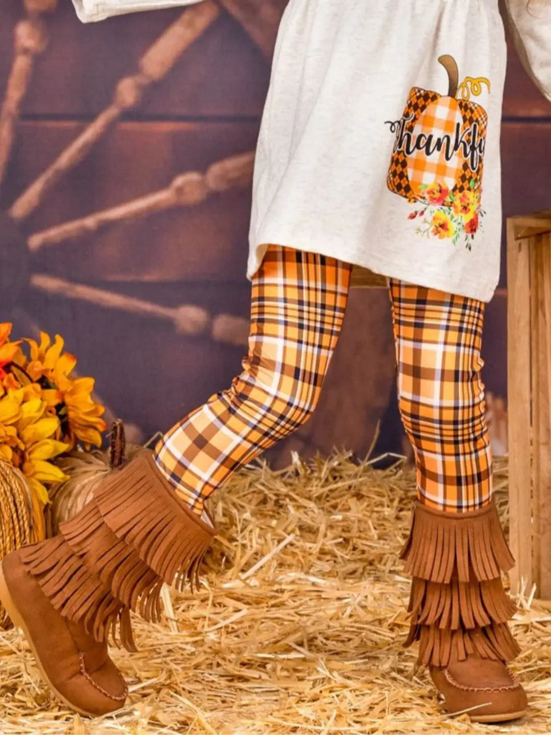 Brown Fringe Boots By Liv and Mia Mia Belle Girls