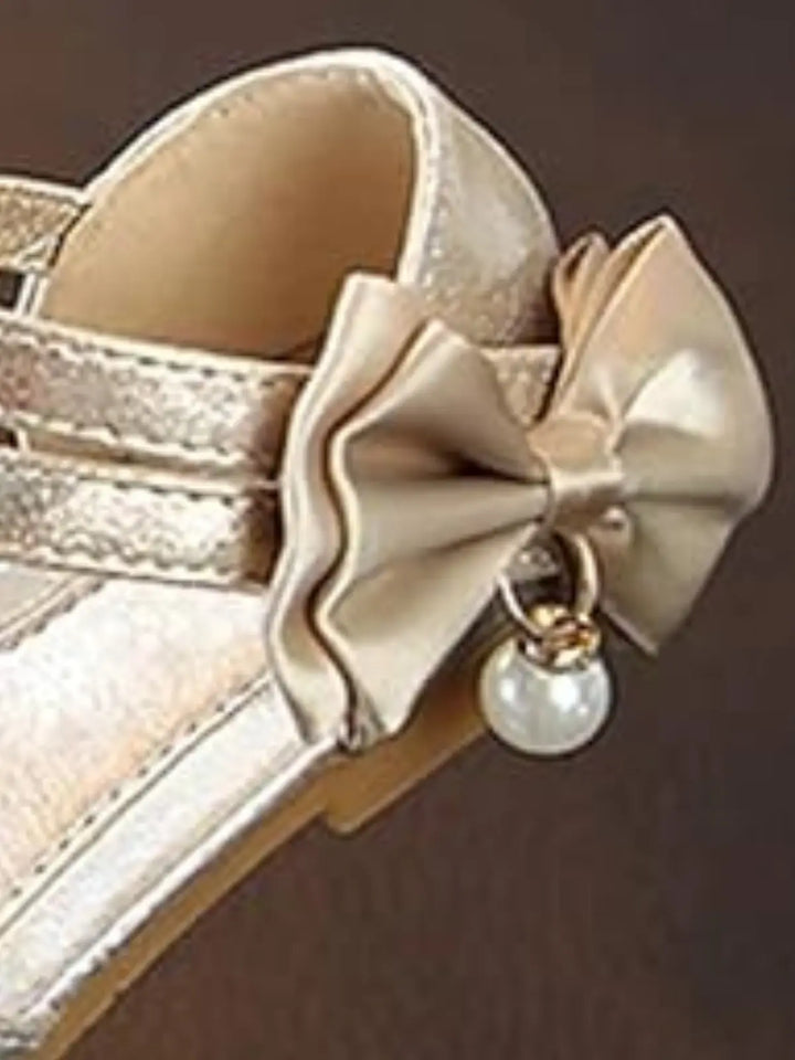 Gold Sequin Ballerina Flats By Liv and Mia Mia Belle Girls