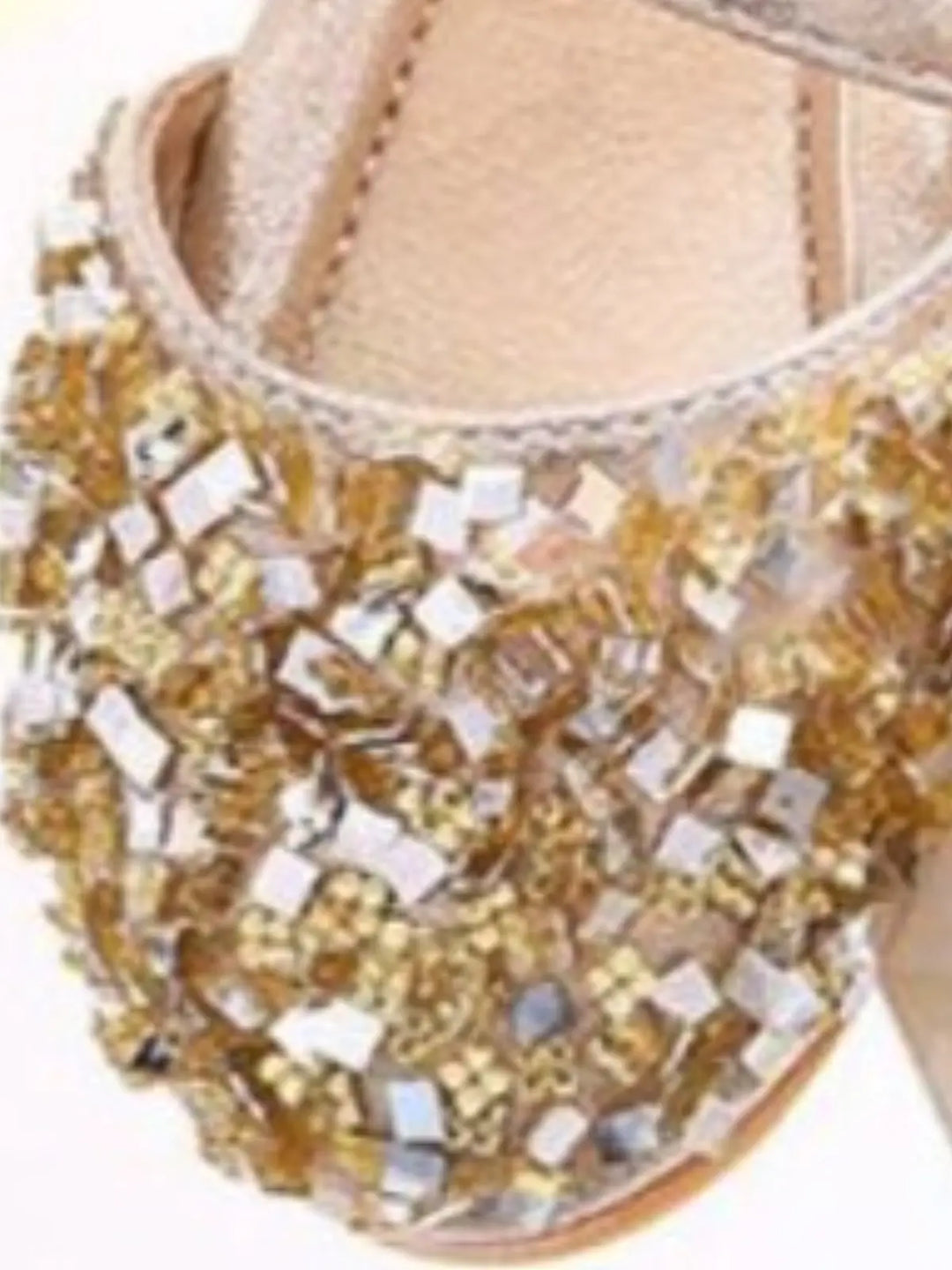 Gold Sequin Ballerina Flats By Liv and Mia Mia Belle Girls