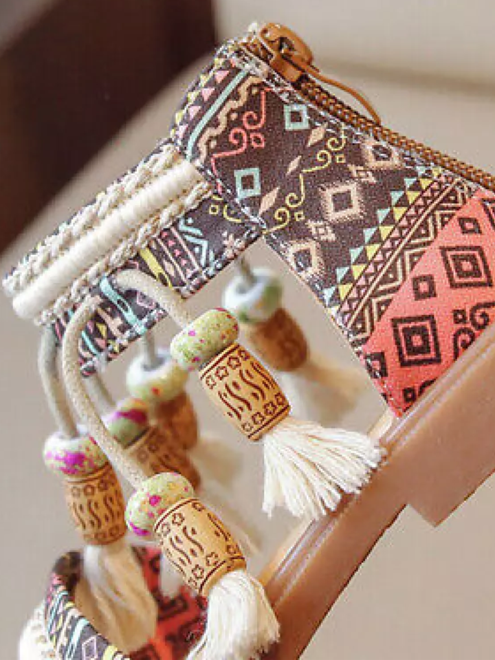 Boho Tassel Gladiator Sandals by Liv and Mia