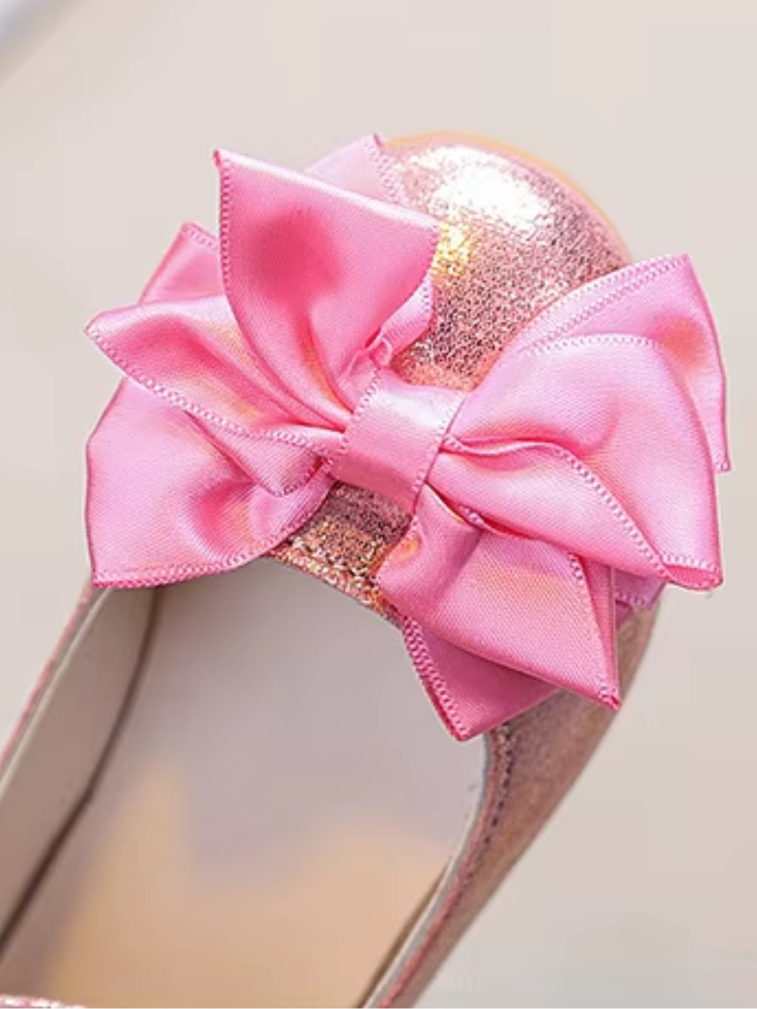 girls party shoes ankle strap bow design dress shoes