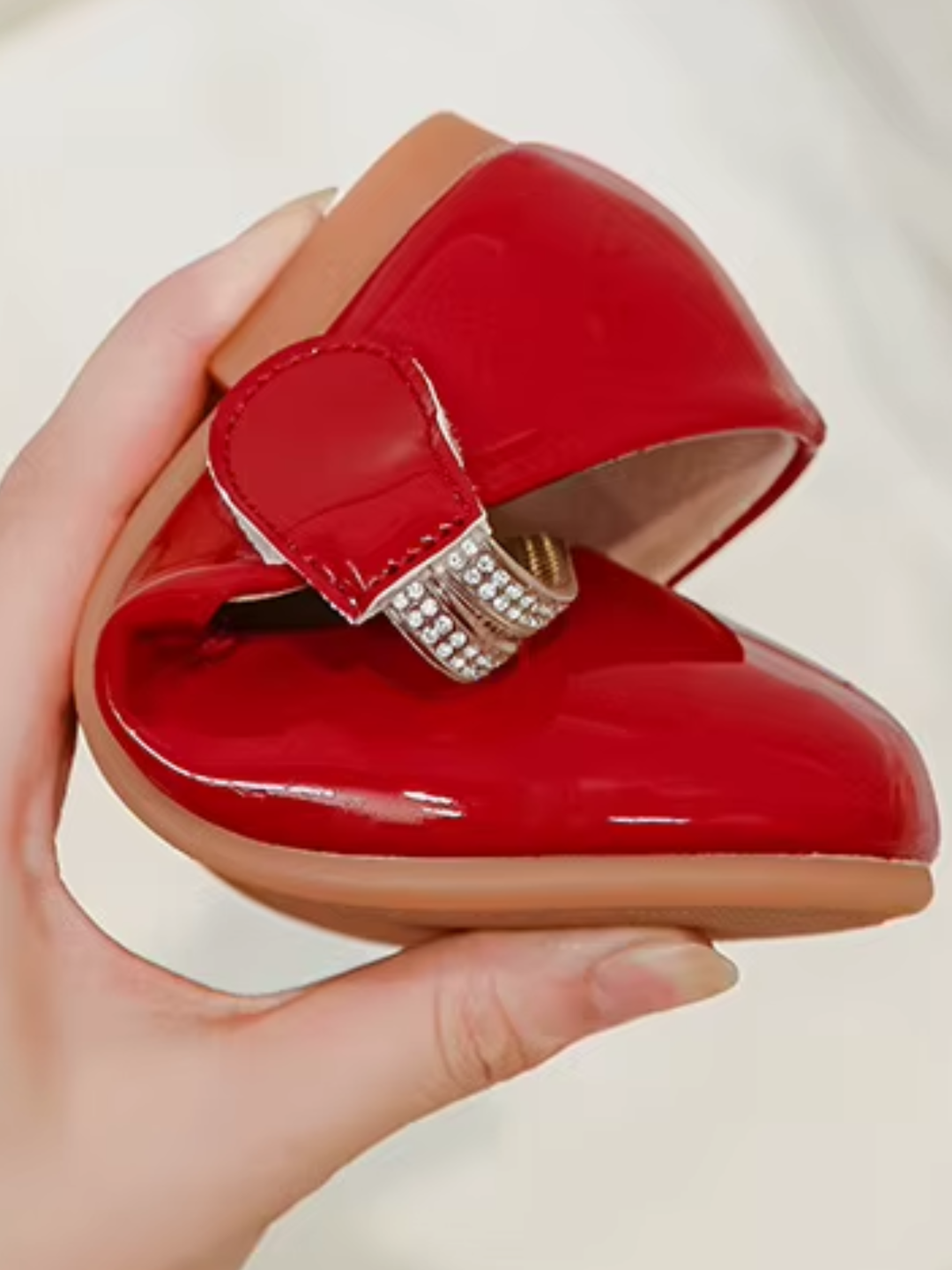 Diva Sparkle Strap Patent Mary Janes by Liv and Mia Mia Belle Girls