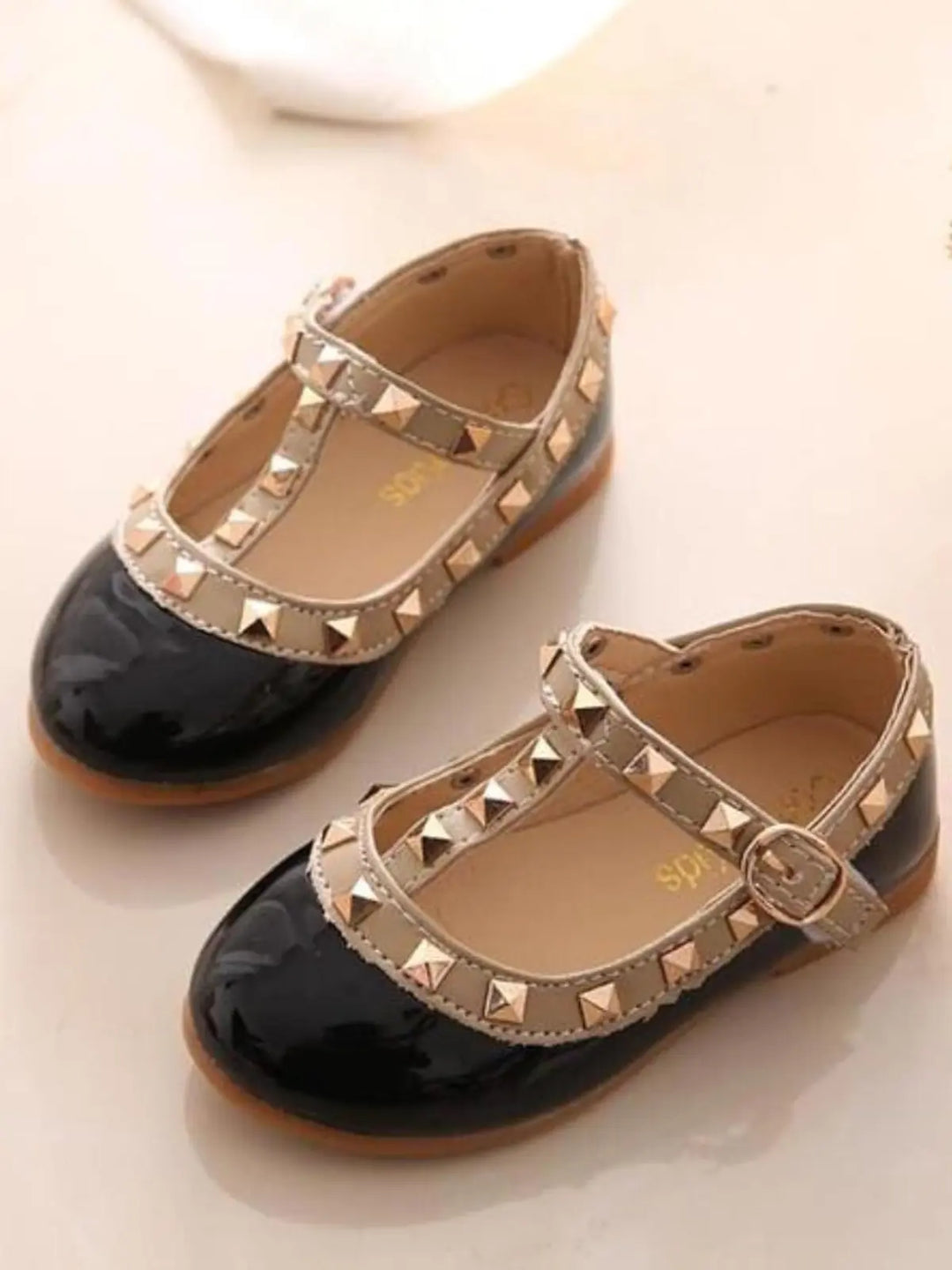 Studded Runway T-Strap Flats By Liv and Mia Mia Belle Girls