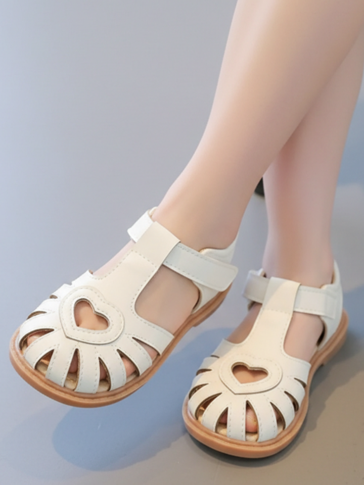 Adorable Girls Heart-Cutout Sandals By Liv and Mia Mia Belle Girls