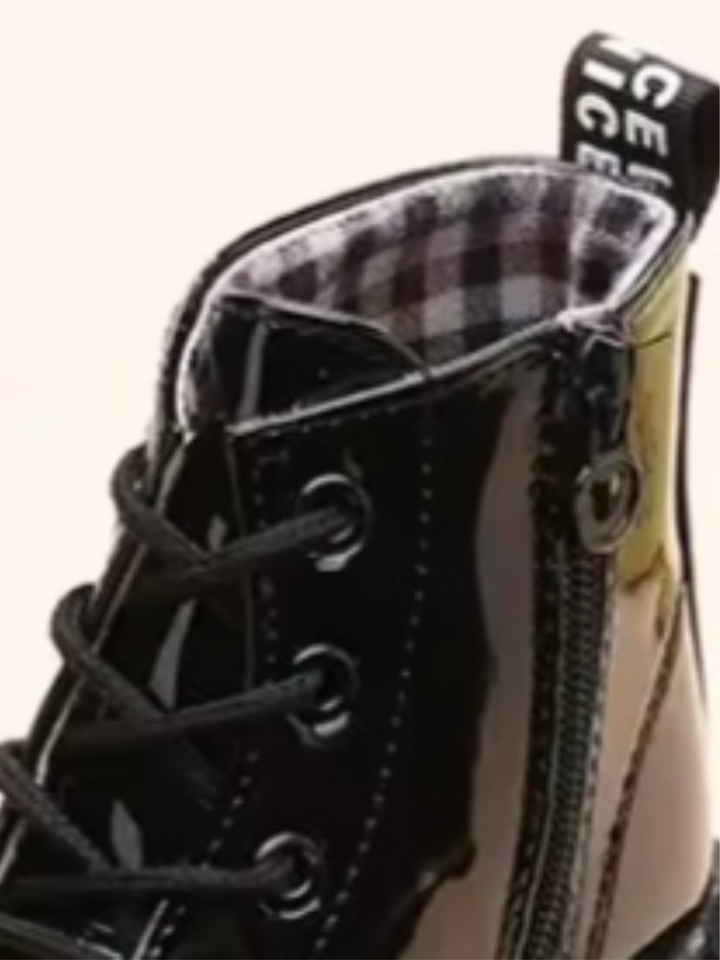 Patent Preppy Style Boots By Liv and Mia Mia Belle Girls