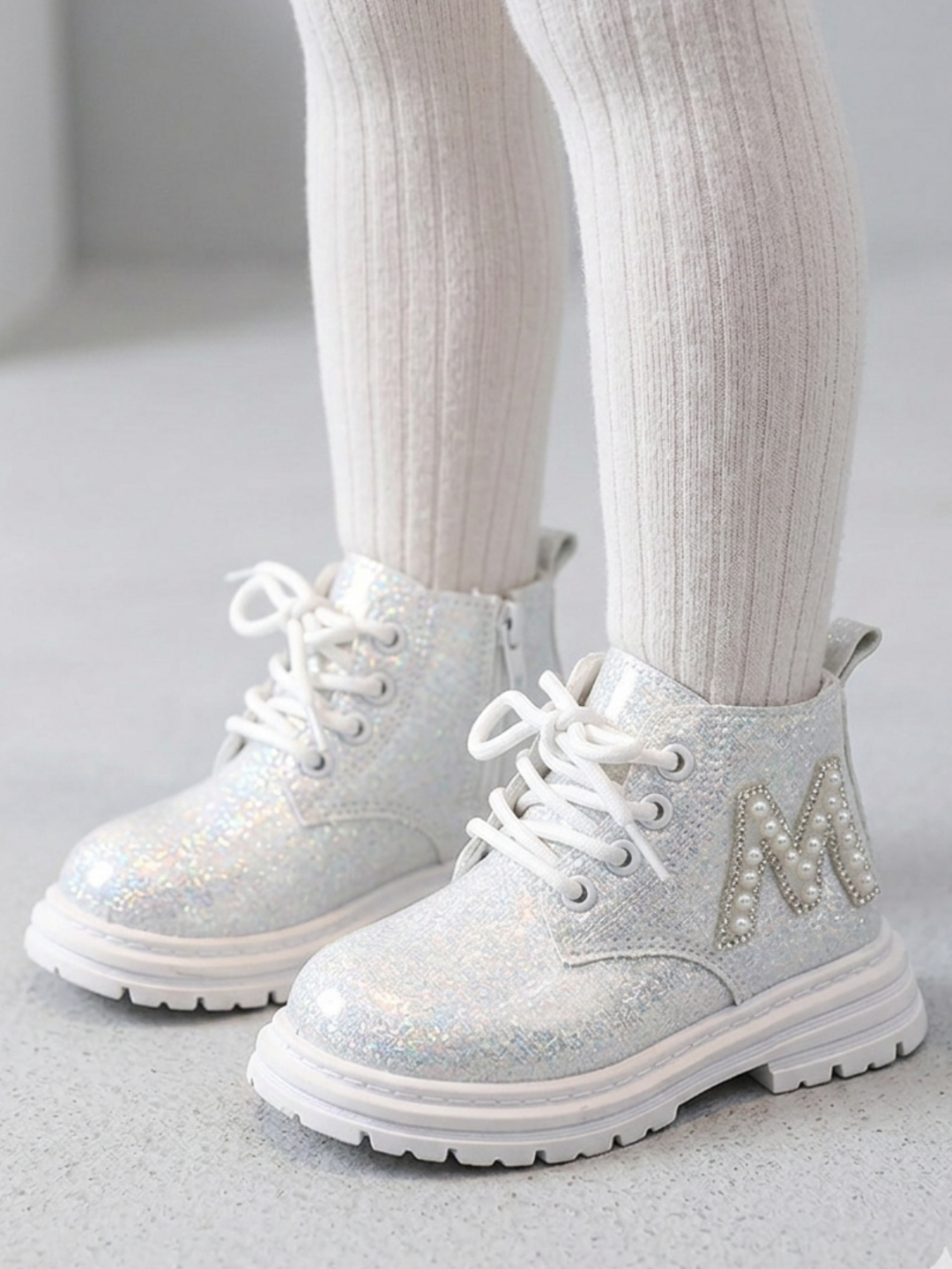 M For Me Pearl-Embellished Boots By Liv and Mia Mia Belle Girls