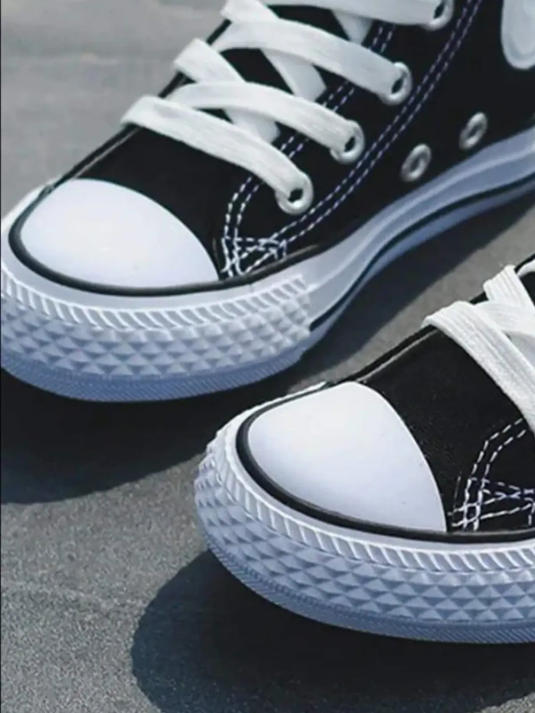 Black Casual High Top Canvas Sneakers By Liv and Mia Mia Belle Girls