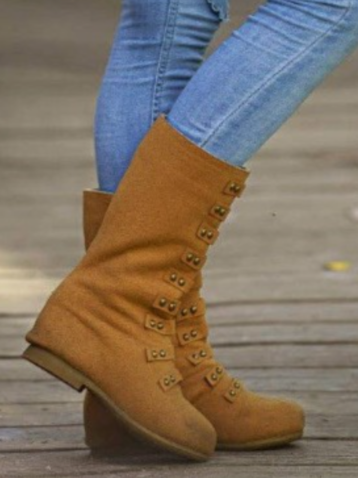 Military Style Studded Boots  By Liv and Mia Mia Belle Girls