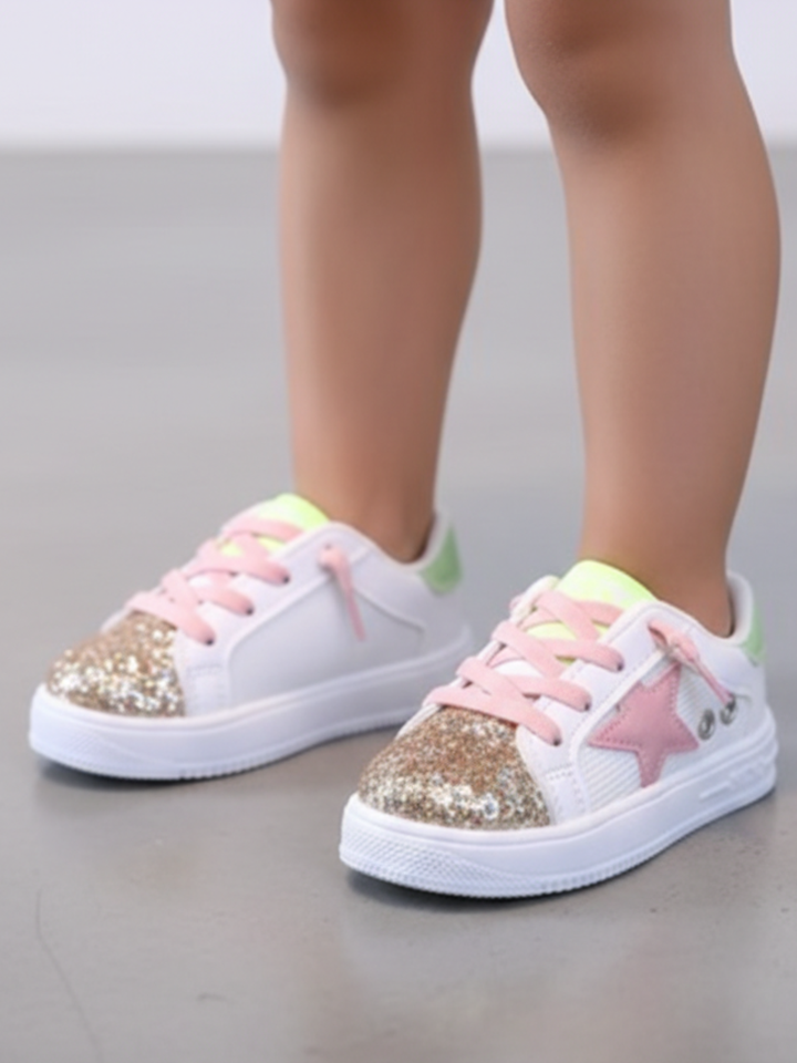 Rock Star Glam Glitter Sneakers by Liv and Mia Mia Belle Girls