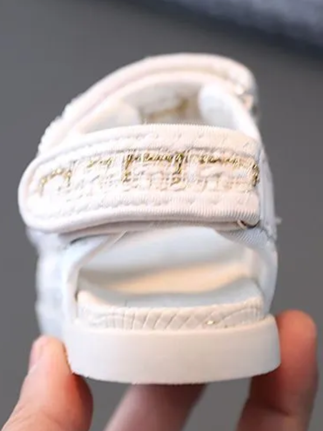 Sassy Shimmer Tweed Sandals by Liv and Mia Mia Belle Girls