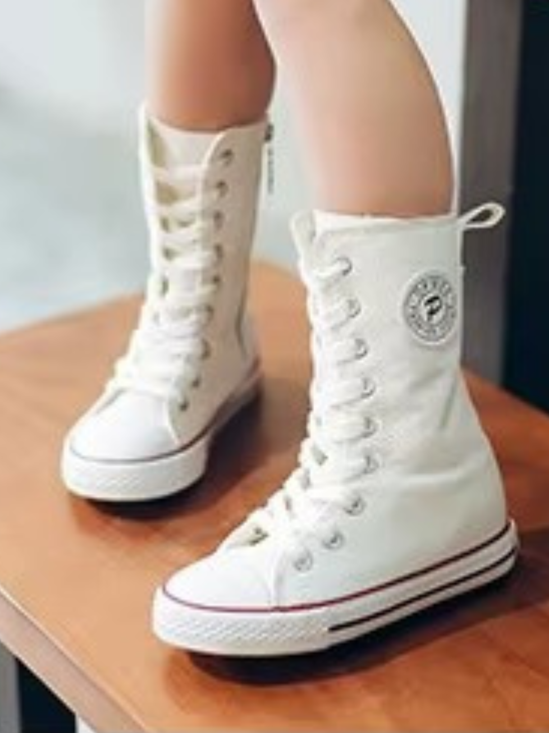 Cool Girl High-Top Canvas Sneakers By Liv and Mia Mia Belle Girls