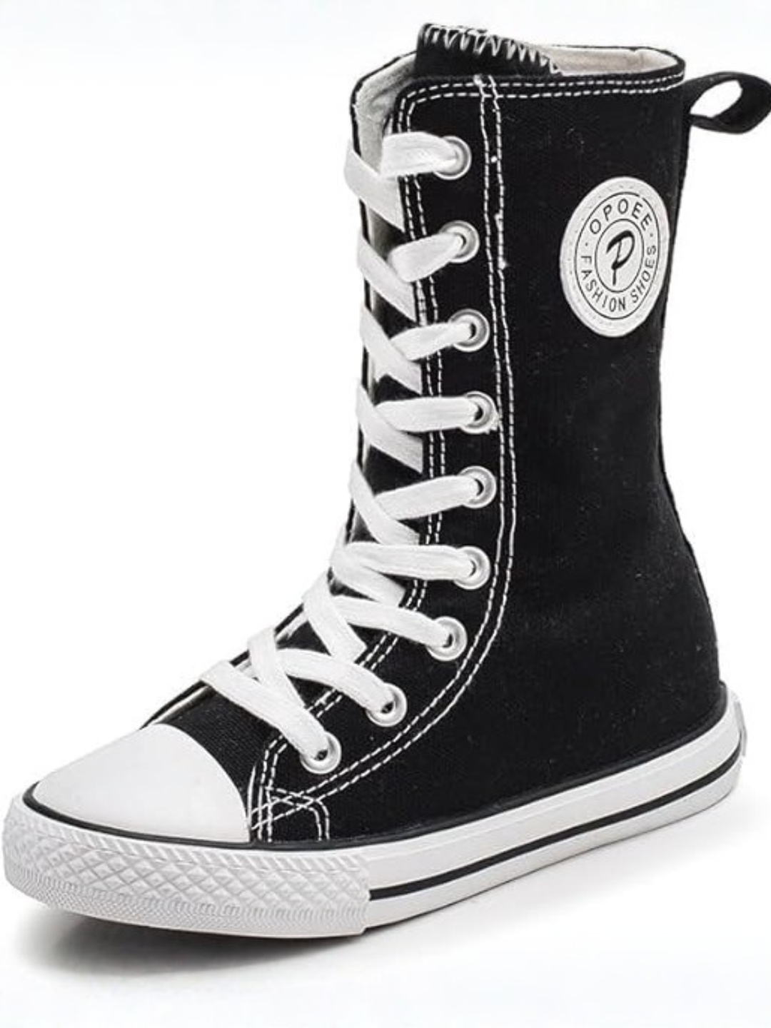 Cool Girl High-Top Canvas Sneakers By Liv and Mia Mia Belle Girls