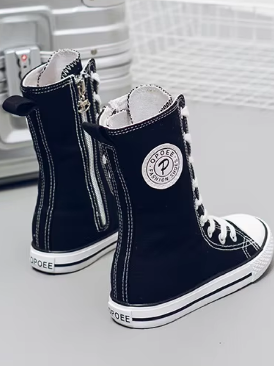 Cool Girl High-Top Canvas Sneakers By Liv and Mia Mia Belle Girls