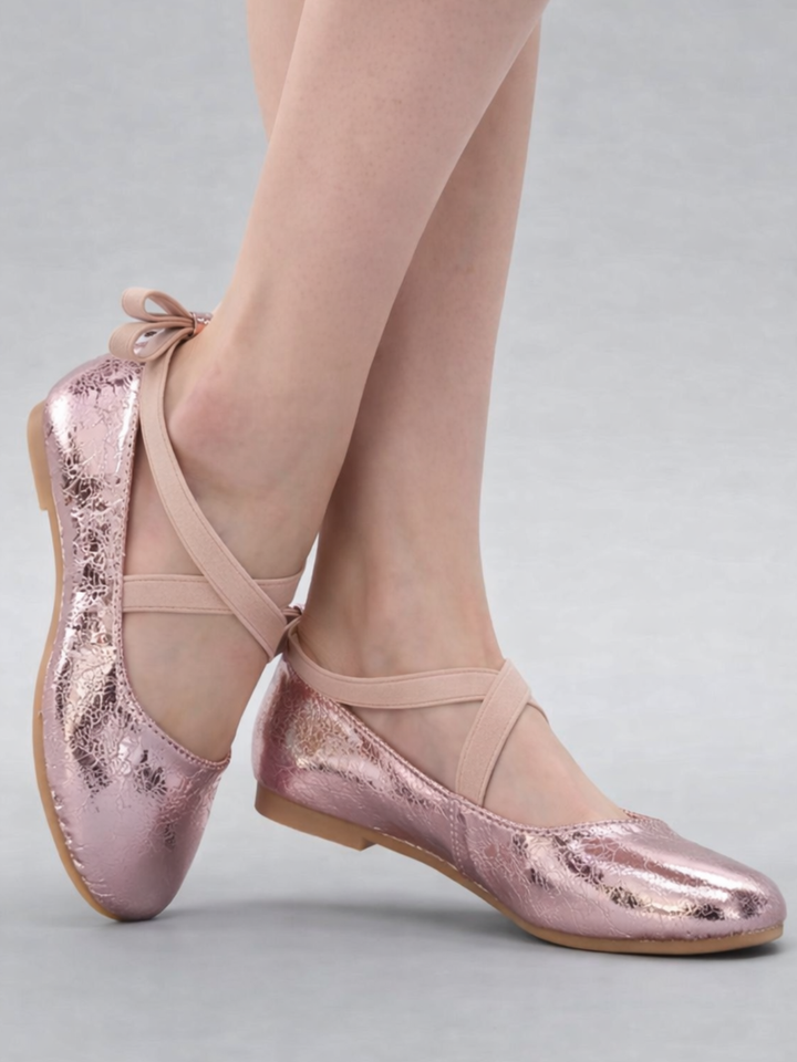 Girls Elegant Bow-Tie Ballet Flats by Liv and Mia Mia Belle Girls