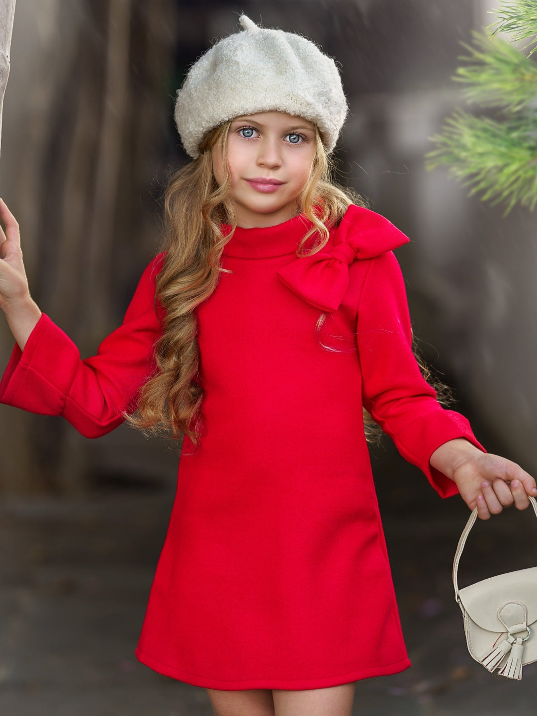 Fancy Fabulous Bow Cherry A-Line Dress Fancy Fabulous Bow Cherry A-Line Dress