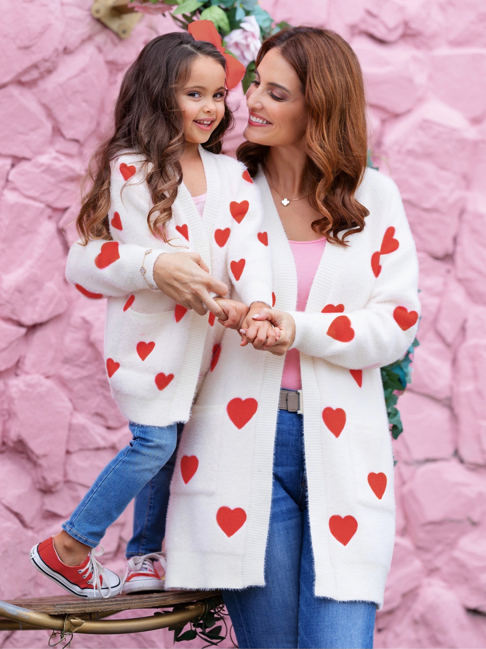 Mommy and Me Cotton Candy Pastel Smocked Midi Dress