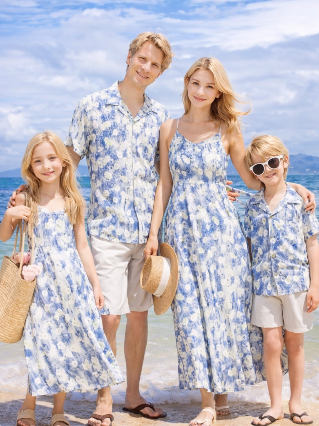 Family Matching Sweetest Summer Floral Vacation Outfit Mia Belle Girls