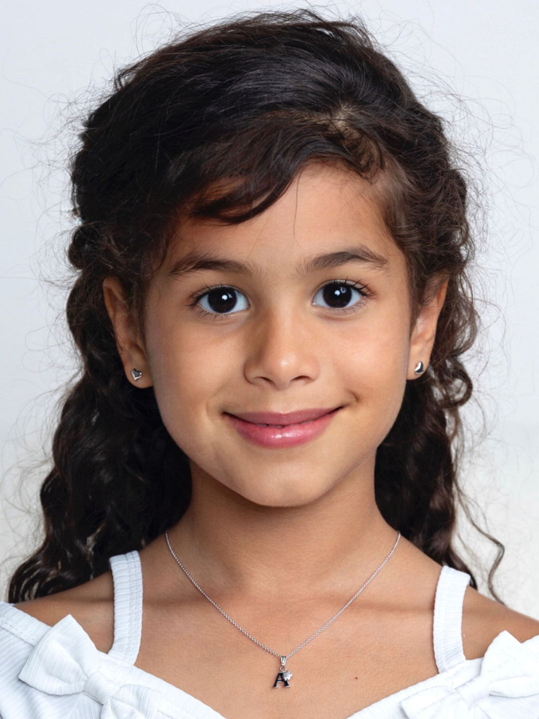 Sterling Silver Initial A Flower Pendant Necklace