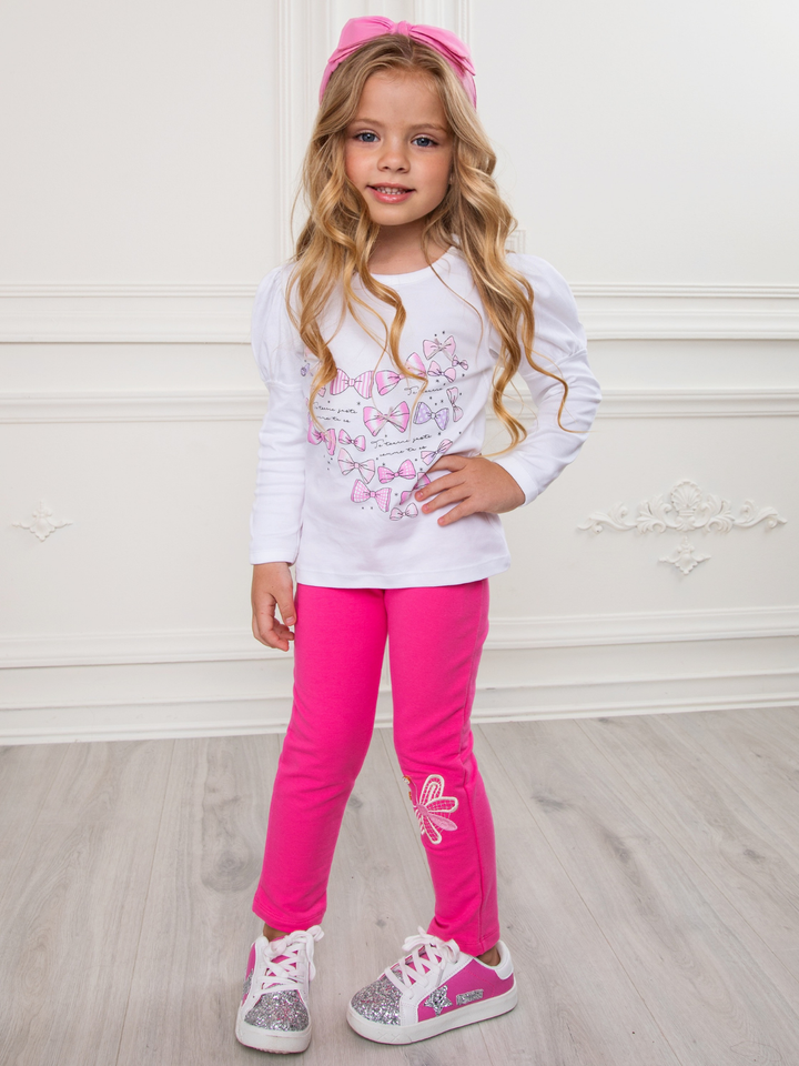 Blossom Butterfly Pink Premium Cotton Leggings