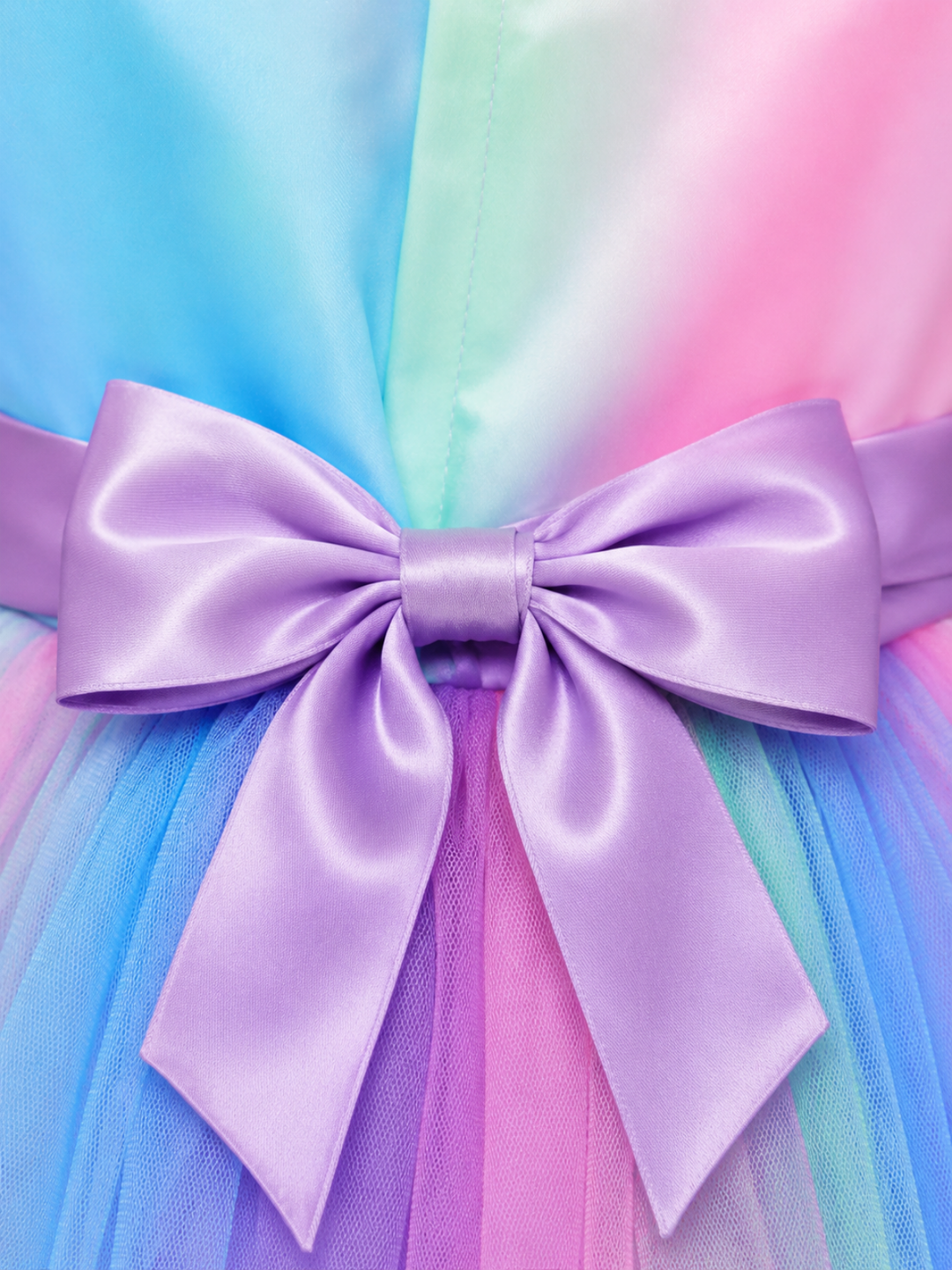 Princess Twirl Rainbow Tulle Ruffle Dress Mia Belle Girls