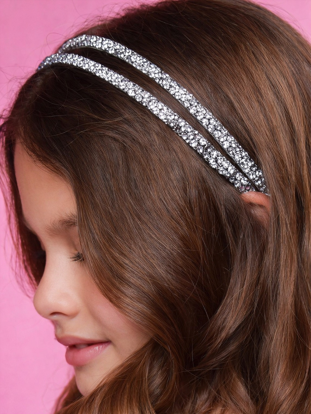 Crystal Double Band Headband Mia Belle Girls