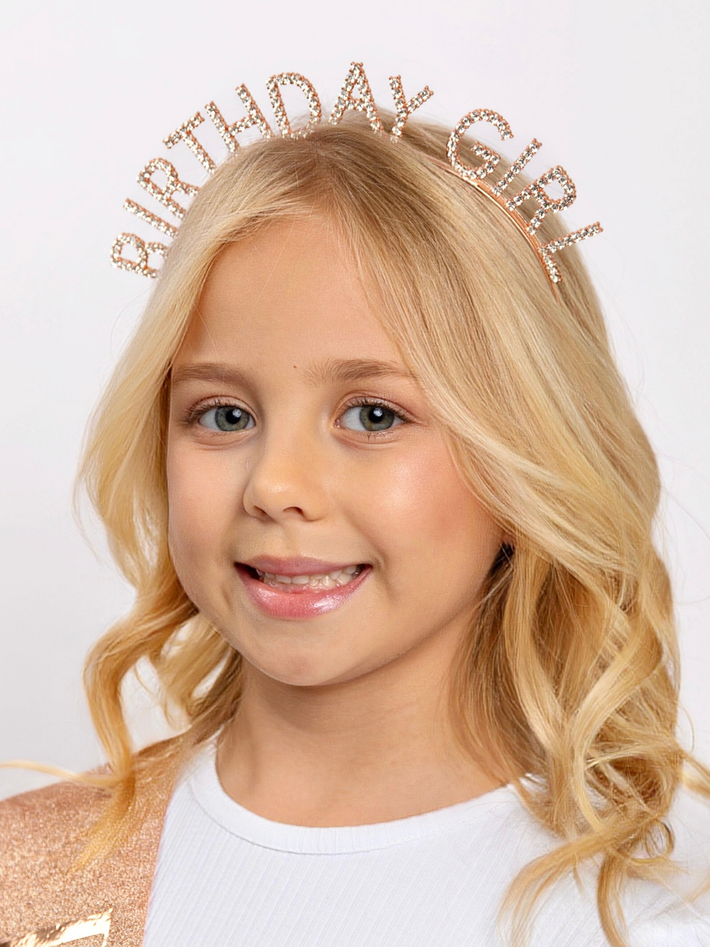 Birthday Girl Glitter Headband & Sash Set Mia Belle Girls