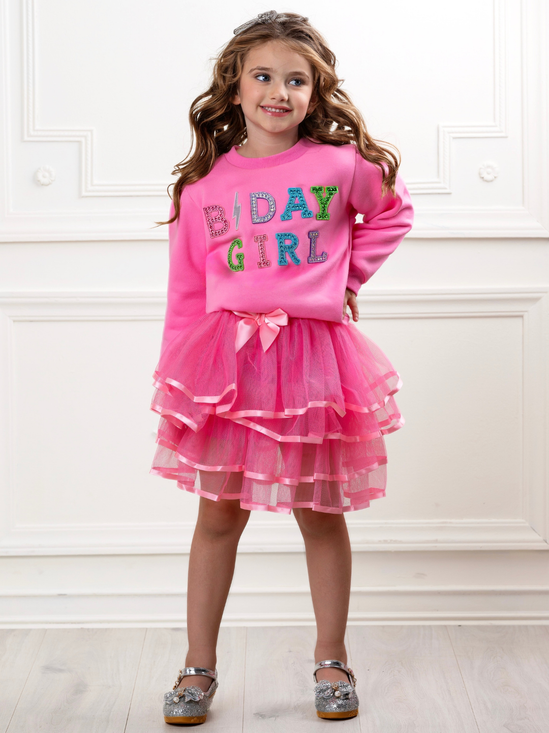 Color Pop Birthday Girl Gem Sweatshirt