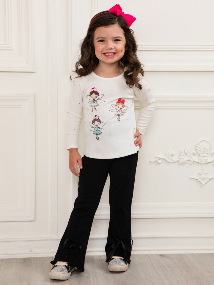 Fairy Friends Sparkle Slim Fit Sleeve Top