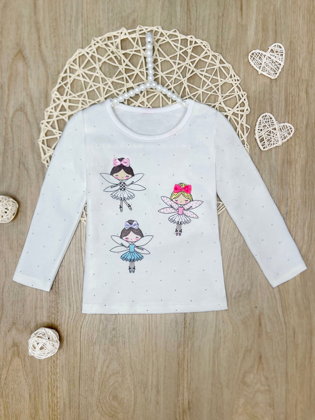 Fairy Friends Sparkle Slim Fit Sleeve Top