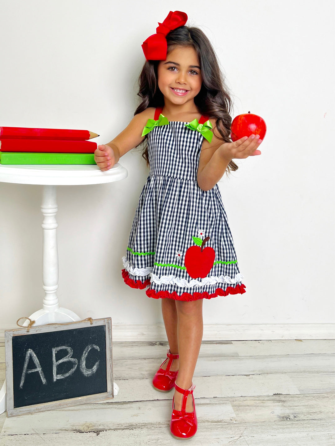 Preschool Ready Gingham Dress Mia Belle Girls Preschool Ready Gingham Dress Mia Belle Girls