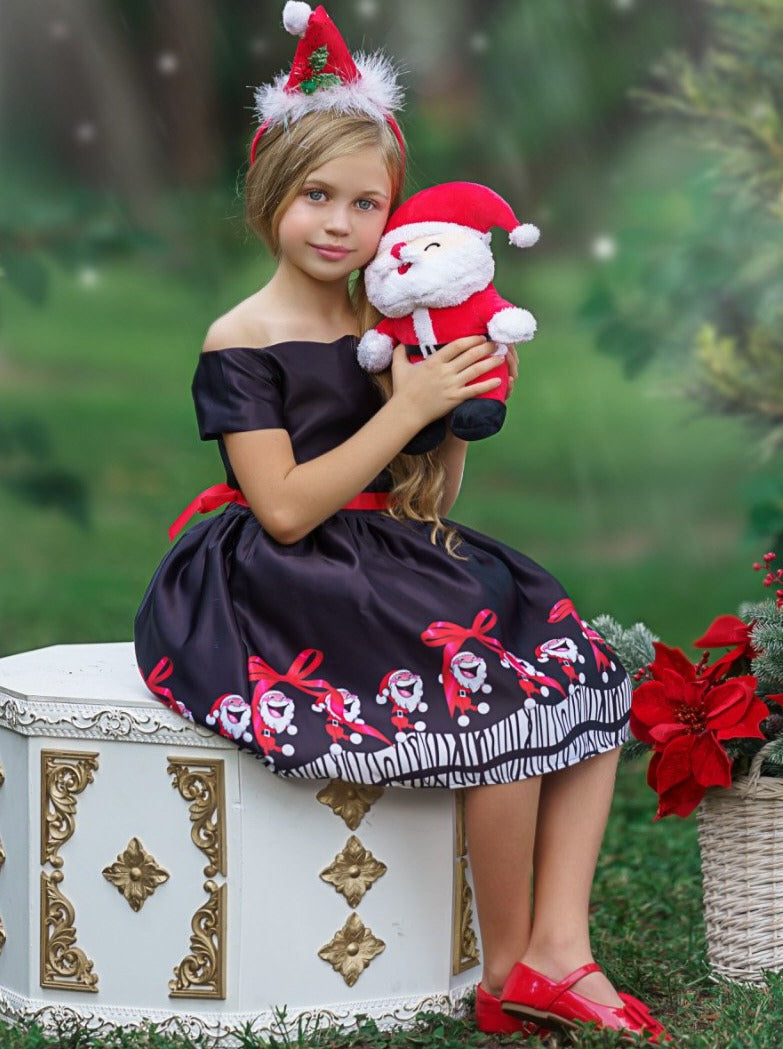 Joy to the World Holiday Scene Dress Mia Belle Girls Joy to the World Holiday Scene Dress Mia Belle Girls
