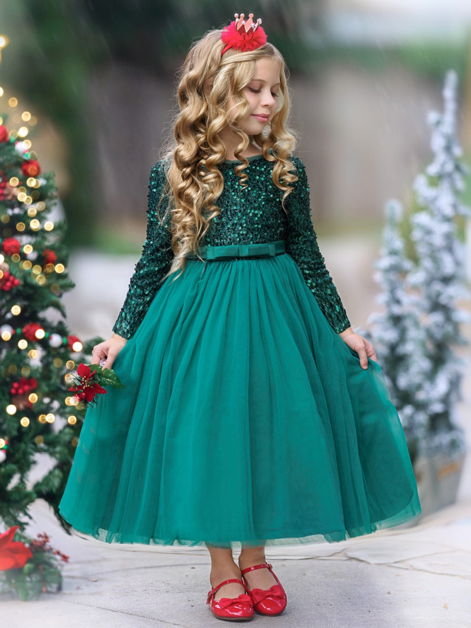 Winter Shining Star Maxi Dress Mia Belle Girls Winter Shining Star Maxi Dress Mia Belle Girls