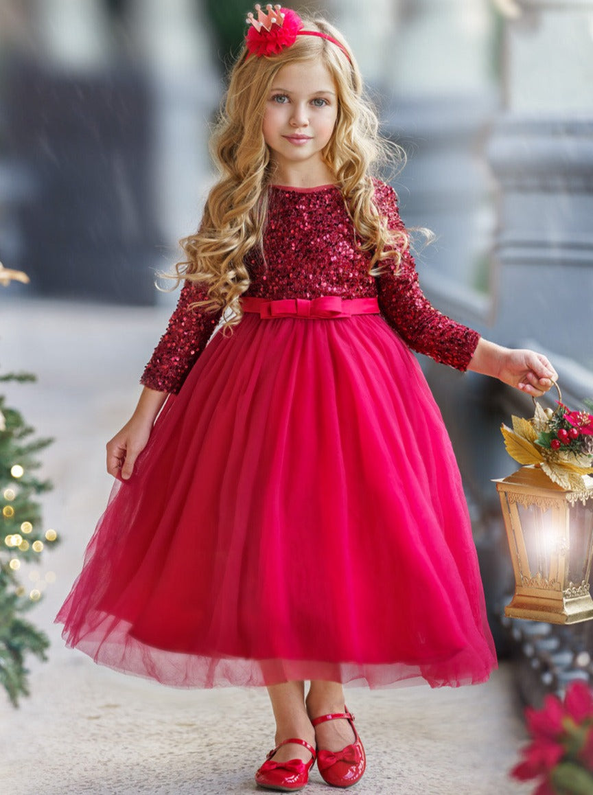Holiday Shining Star Maxi Dress – Mia Belle Girls