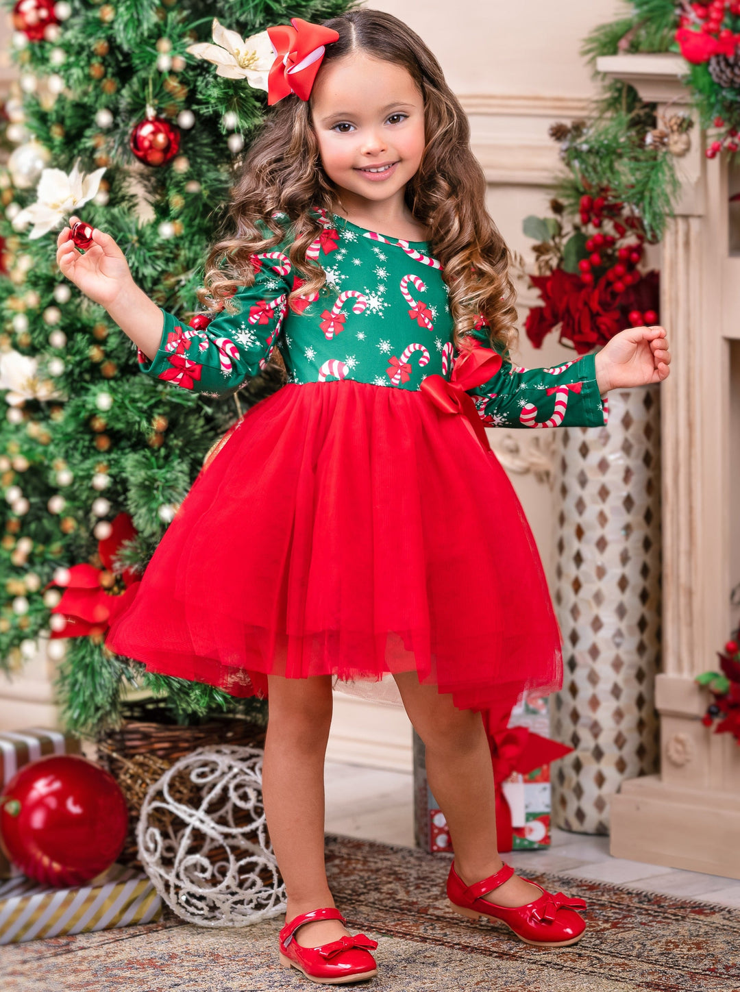 Cute Winter Dresses | Girls Candy Cane Tutu Dress | Holiday Dresses Mia Belle Girls Cute Winter Dresses | Girls Candy Cane Tutu Dress | Holiday Dresses Mia Belle Girls