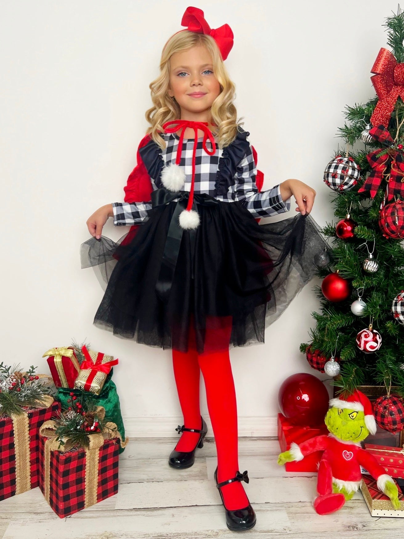 Toddler Clothing Sale Girls Checkered Plaid Tutu Dress Boutique