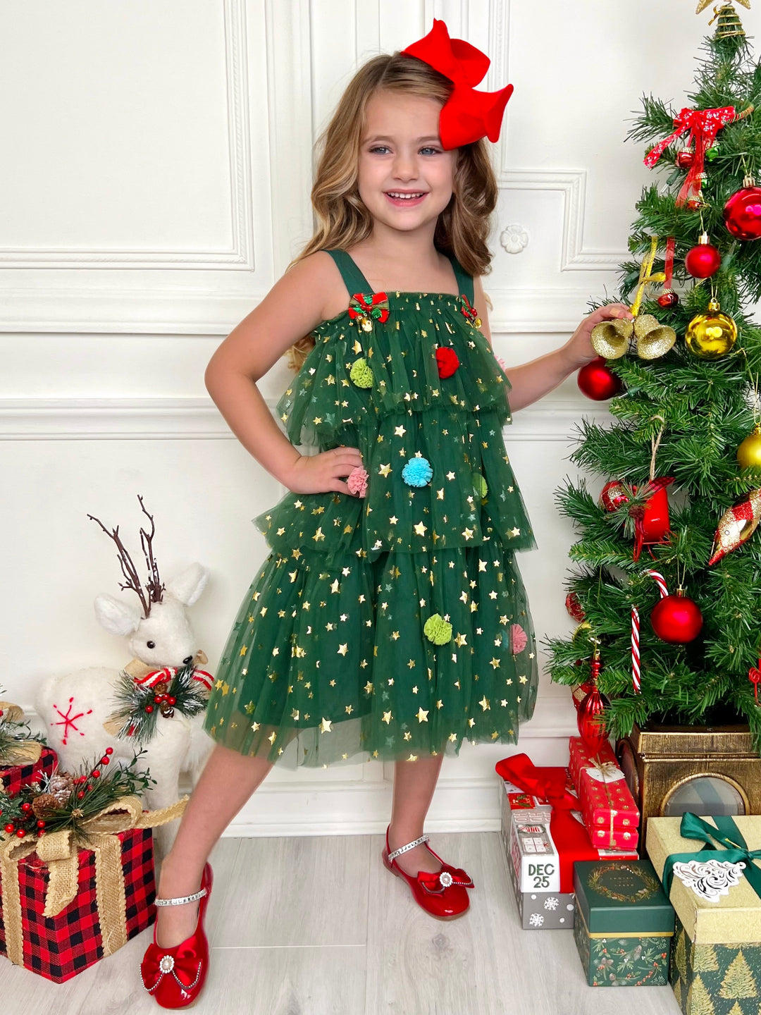 Christmas Ornament Starry Tulle Dress Mia Belle Girls Christmas Ornament Starry Tulle Dress Mia Belle Girls