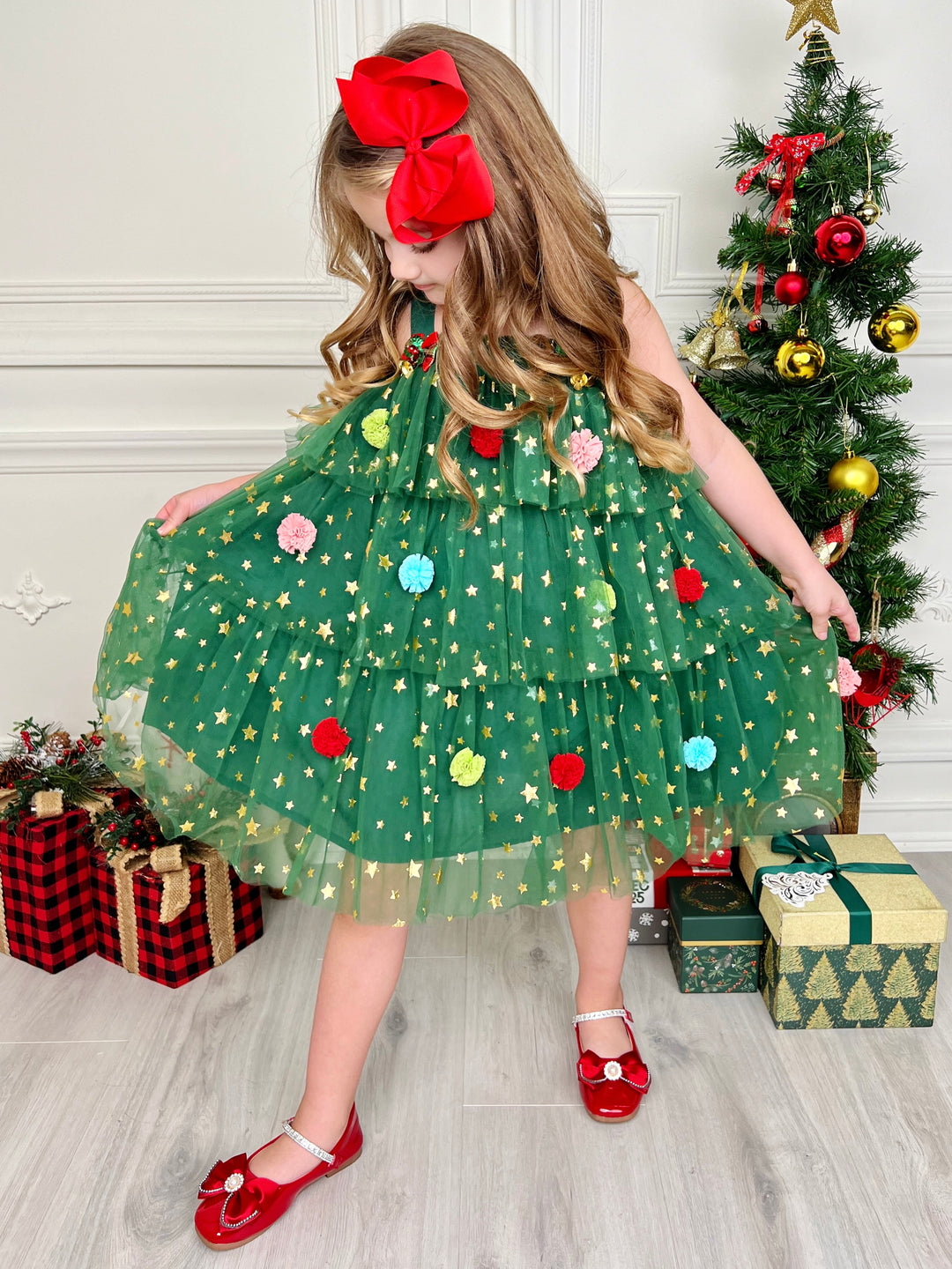 Christmas Ornament Starry Tulle Dress Mia Belle Girls Christmas Ornament Starry Tulle Dress Mia Belle Girls