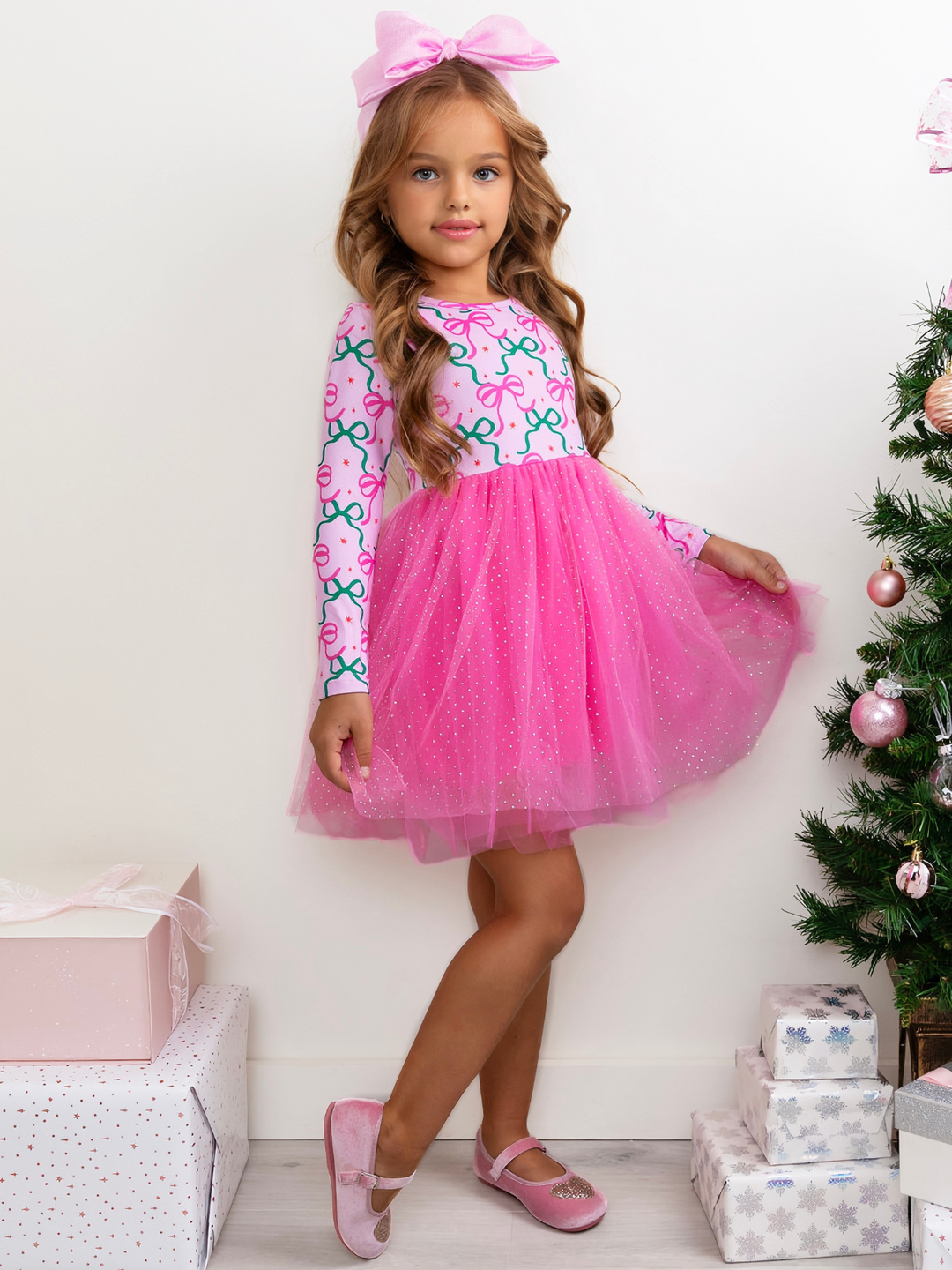 Jingle Bows Holiday 3-Piece Outfit Gift Set