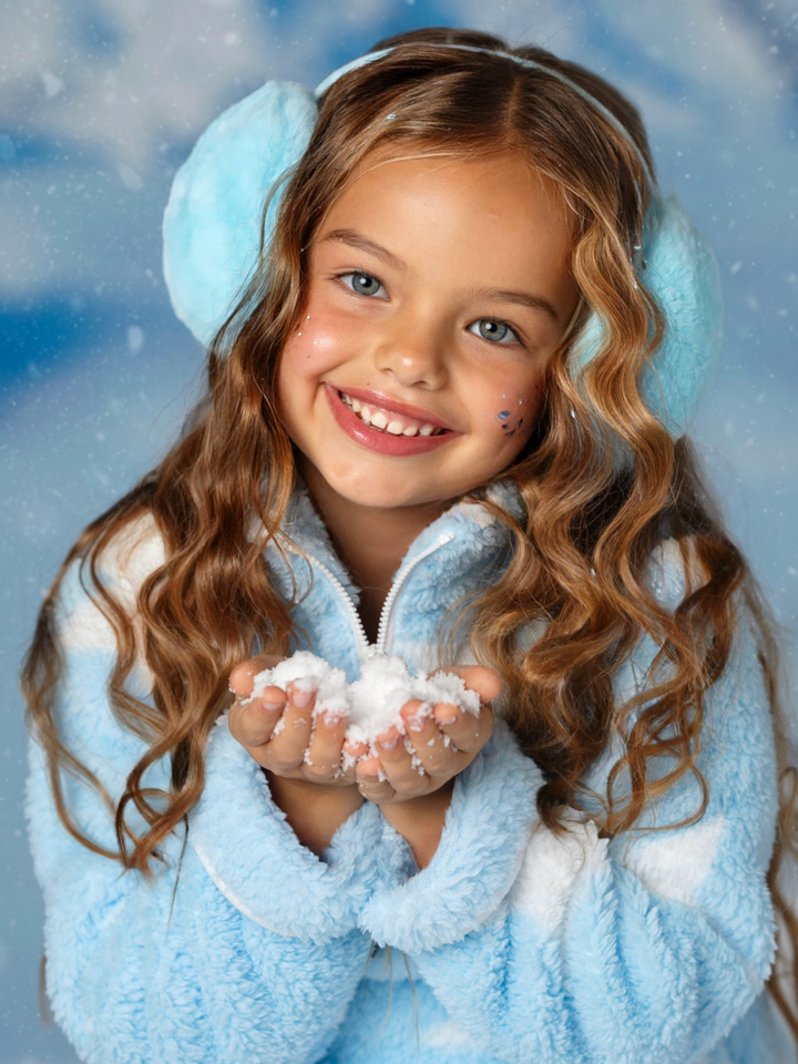 Frosty Fluff Powder Blue Earmuffs